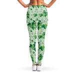 Christmas Ivy Leaf Pattern Print Women's Leggings