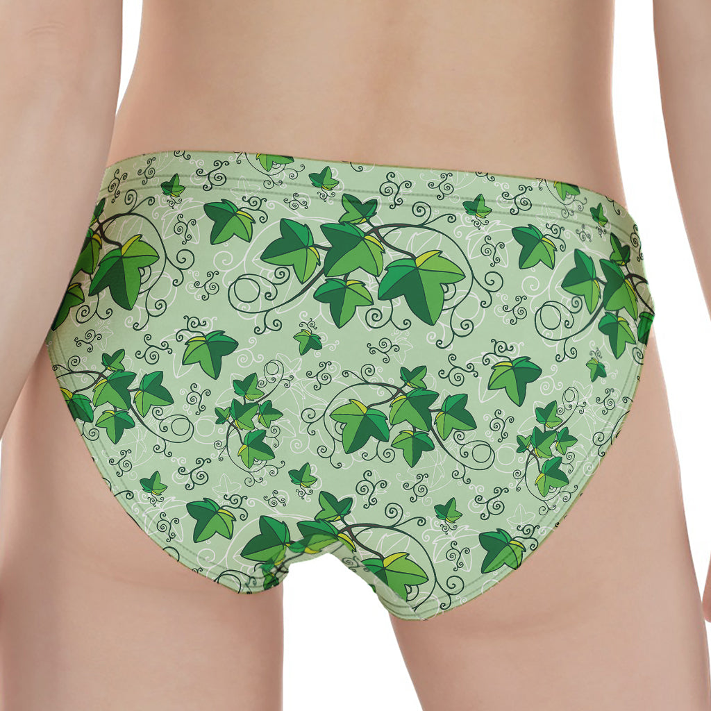 Christmas Ivy Leaf Pattern Print Women's Panties