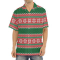 Christmas Knitted Pattern Print Aloha Shirt