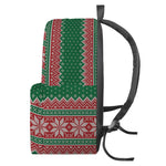 Christmas Knitted Pattern Print Backpack