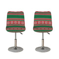 Christmas Knitted Pattern Print Bar Stool Covers