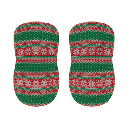 Christmas Knitted Pattern Print Bar Stool Covers