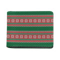 Christmas Knitted Pattern Print Bifold Wallet