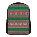 Christmas Knitted Pattern Print Casual Backpack