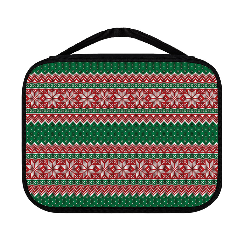Christmas Knitted Pattern Print Classic Bible Case