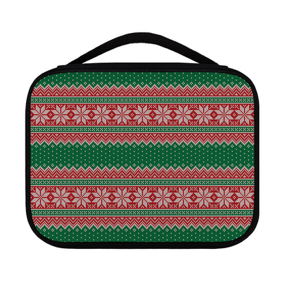 Christmas Knitted Pattern Print Classic Bible Case