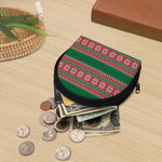 Christmas Knitted Pattern Print Coin Purse