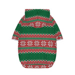 Christmas Knitted Pattern Print Dog Zip Up Hoodie