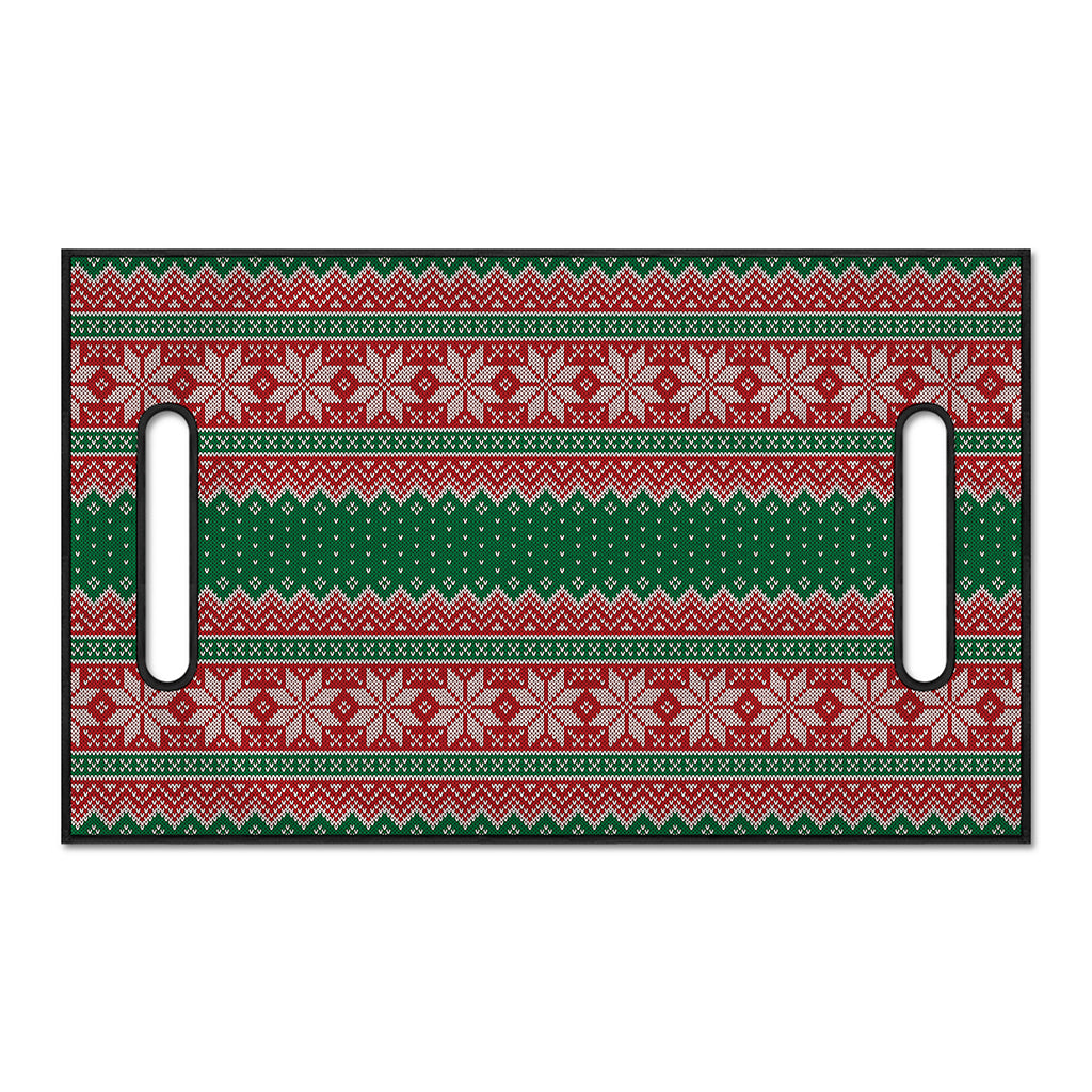Christmas Knitted Pattern Print Golf Cart Seat Cover