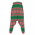 Christmas Knitted Pattern Print Hammer Pants