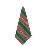 Christmas Knitted Pattern Print Hand Towel