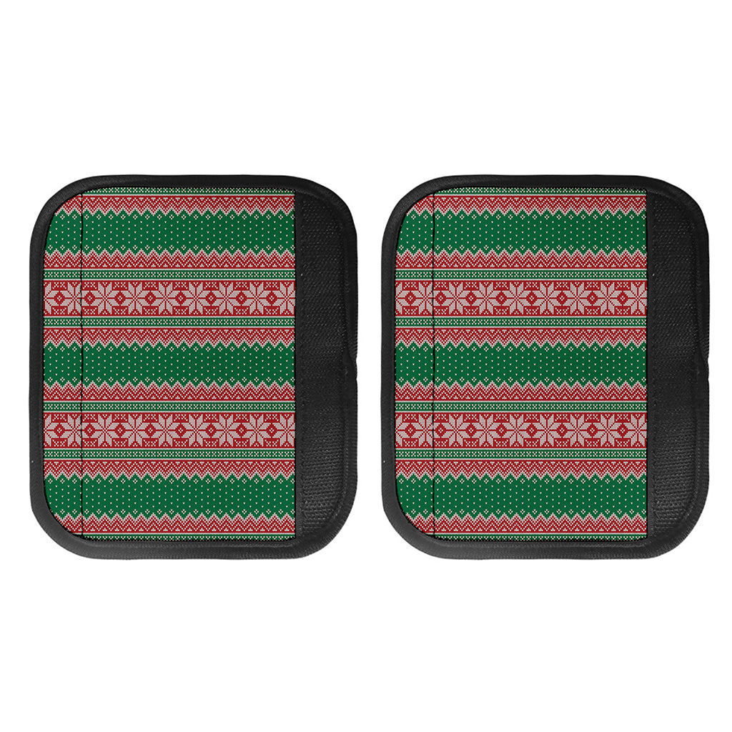 Christmas Knitted Pattern Print Handle Covers