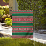 Christmas Knitted Pattern Print House Flag