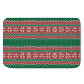 Christmas Knitted Pattern Print Indoor Door Mat
