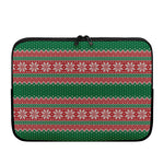 Christmas Knitted Pattern Print Laptop Sleeve