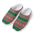 Christmas Knitted Pattern Print Mesh Casual Shoes
