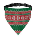Christmas Knitted Pattern Print Over The Collar Dog Bandana