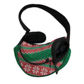 Christmas Knitted Pattern Print Pet Sling Carrier