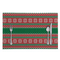 Christmas Knitted Pattern Print Placemat