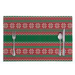 Christmas Knitted Pattern Print Placemat