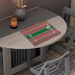 Christmas Knitted Pattern Print Placemat