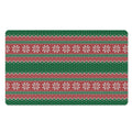 Christmas Knitted Pattern Print Polyester Doormat
