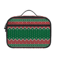 Christmas Knitted Pattern Print Portable Lunch Bag