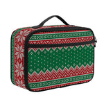 Christmas Knitted Pattern Print Portable Lunch Bag