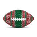 Christmas Knitted Pattern Print Rugby Ball