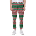 Christmas Knitted Pattern Print Joggers