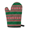 Christmas Knitted Pattern Print Single Oven Mitt