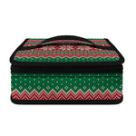 Christmas Knitted Pattern Print Small Lunch Bag