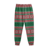 Christmas Knitted Pattern Print Sweatpants