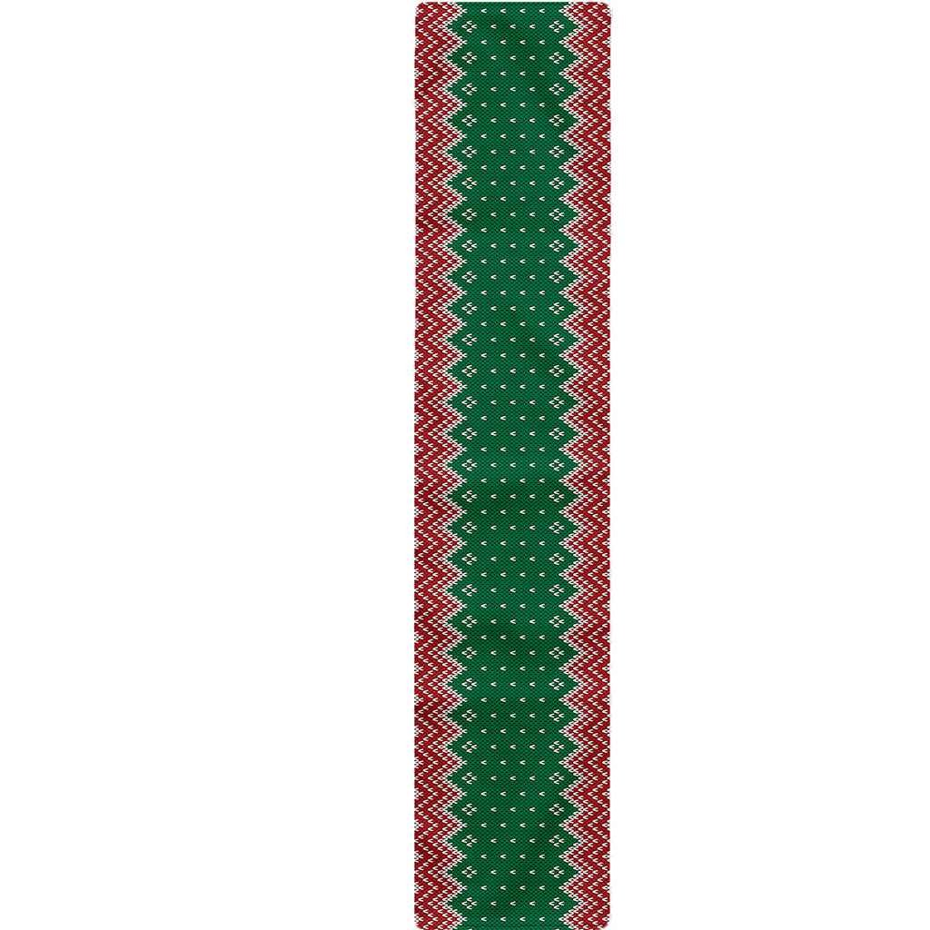 Christmas Knitted Pattern Print Table Runner