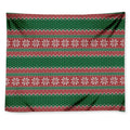 Christmas Knitted Pattern Print Tapestry