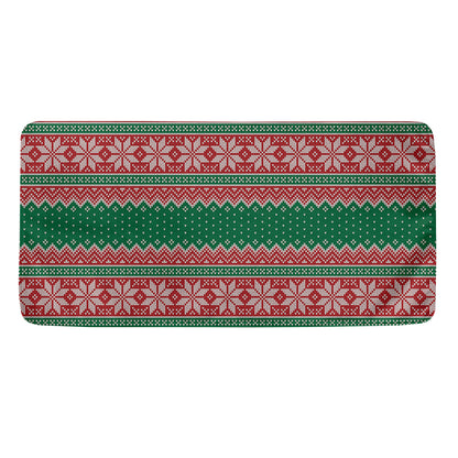 Christmas Knitted Pattern Print Towel
