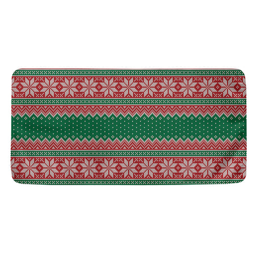 Christmas Knitted Pattern Print Towel