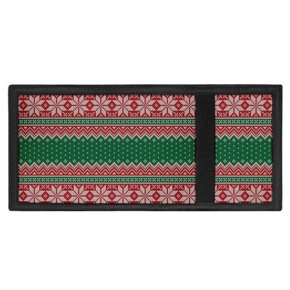 Christmas Knitted Pattern Print Trifold Wallet