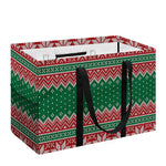 Christmas Knitted Pattern Print Utility Tote Bag