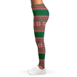 Christmas Knitted Pattern Print Women's Leggings