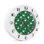 Christmas Llama Pattern Print Alarm Clock
