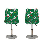 Christmas Llama Pattern Print Bar Stool Covers