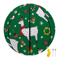 Christmas Llama Pattern Print Basketball