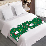 Christmas Llama Pattern Print Bed Runner