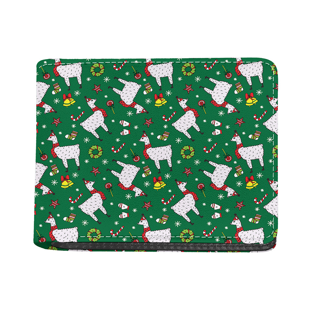 Christmas Llama Pattern Print Bifold Wallet