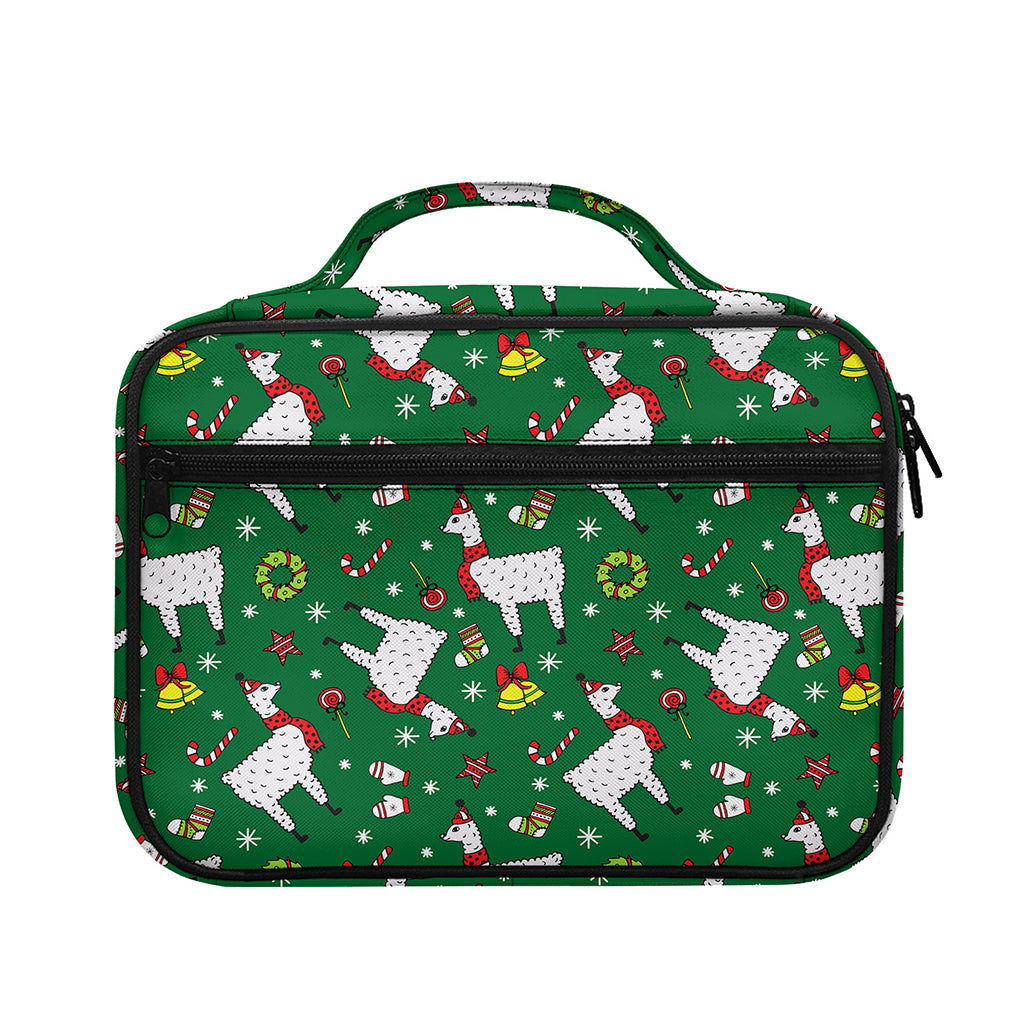 Christmas Llama Pattern Print Briefcase Bible Bag