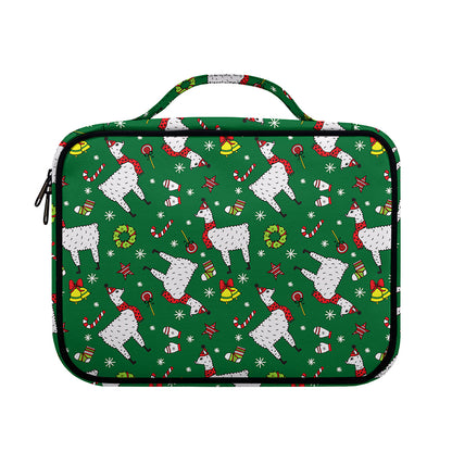 Christmas Llama Pattern Print Briefcase Bible Bag