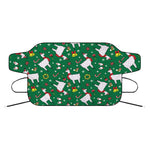 Christmas Llama Pattern Print Car Windshield Snow Cover