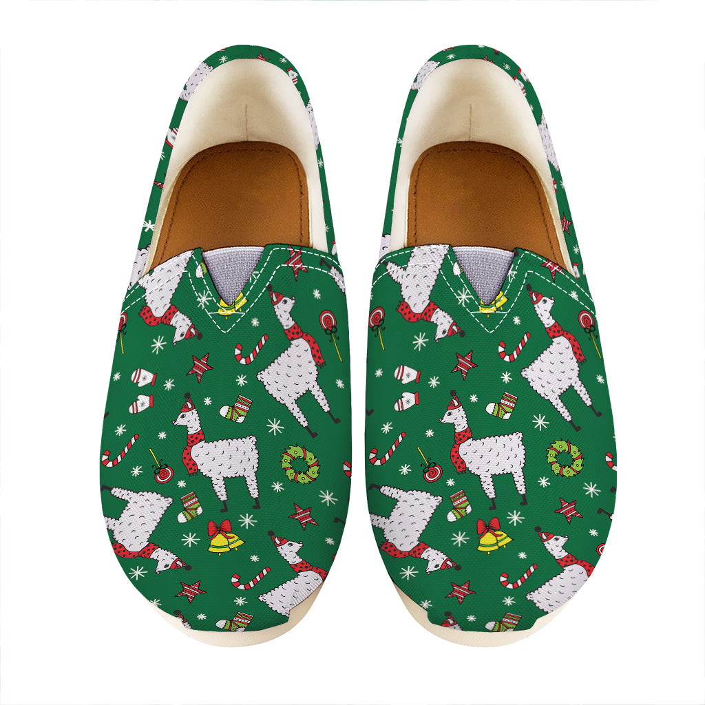 Christmas Llama Pattern Print Casual Shoes