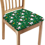 Christmas Llama Pattern Print Chair Cushion Cover